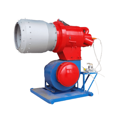 Various spare parts for asphalt plants – mixing blades, burners, filters, and more.